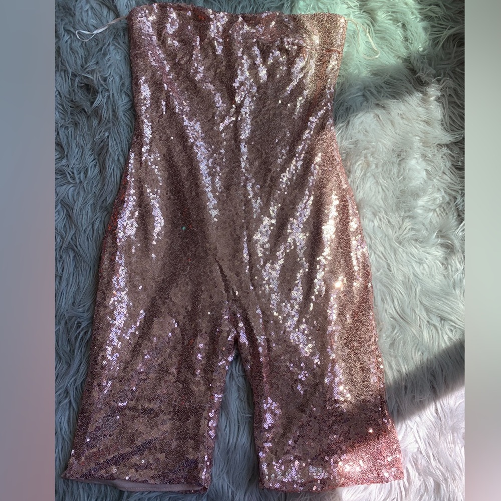 Fashion Nova Sequin Romper